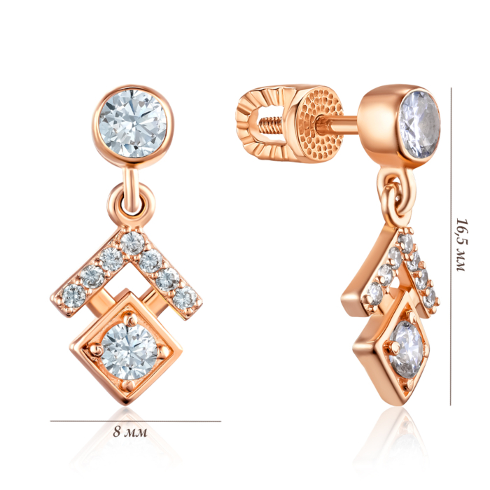 Золоті сережки. Артикул 23392/01/0/4711