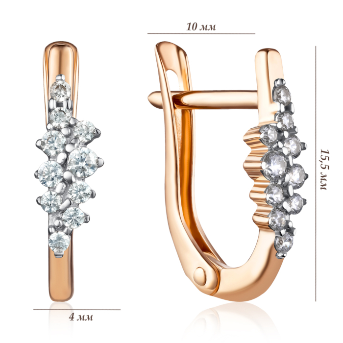 Золотые серьги. Артикул 23396/01/1/69