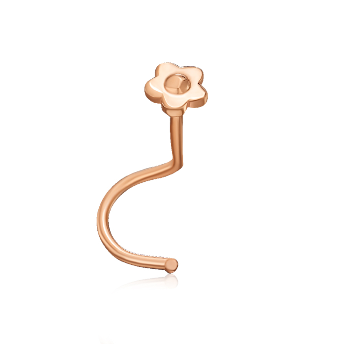 Золотая серьга-пирсинг. Артикул 23426/01/0