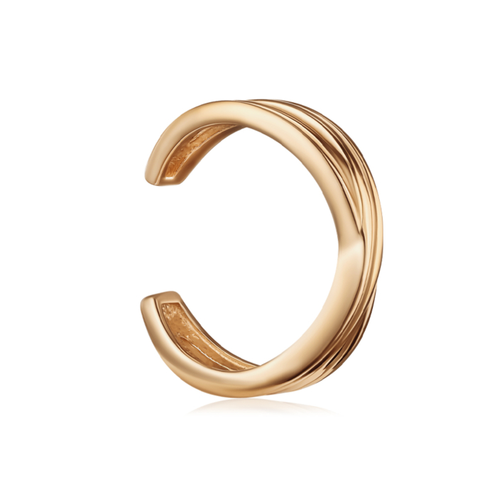 Золота сережка-каффа без вставки. Артикул 23434/01/0
