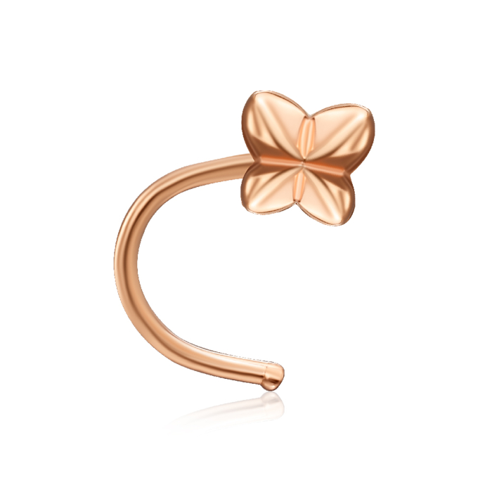 Золотая серьга-пирсинг. Артикул 23438/01/0