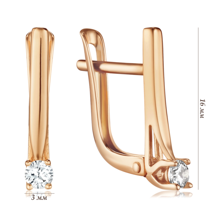 Золоті сережки. Артикул 23439/01/0/171