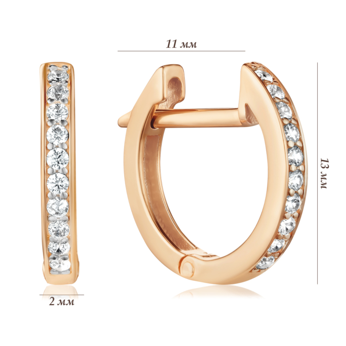 Золоті сережки. Артикул 23467/01/1/13