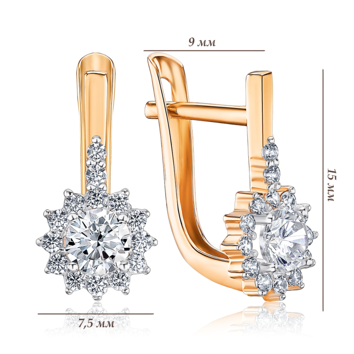 Золоті сережки. Артикул 23476/01/1/54