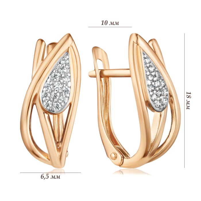 Золоті сережки. Артикул 23485/01/1/1