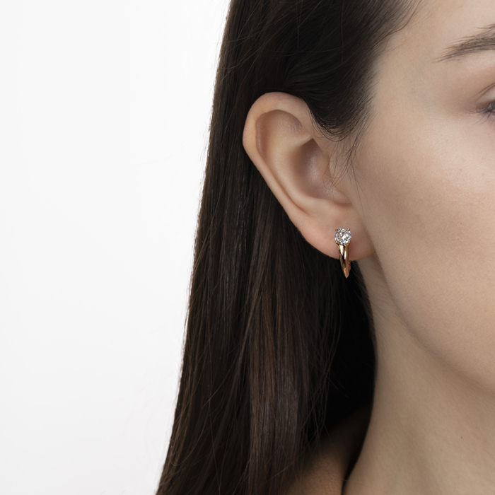 Золоті сережки з фіанітом. Артикул 23488/01/0/22