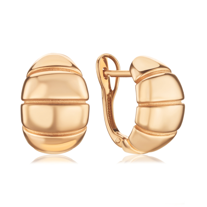 Золоті сережки без вставки 23528/01/0