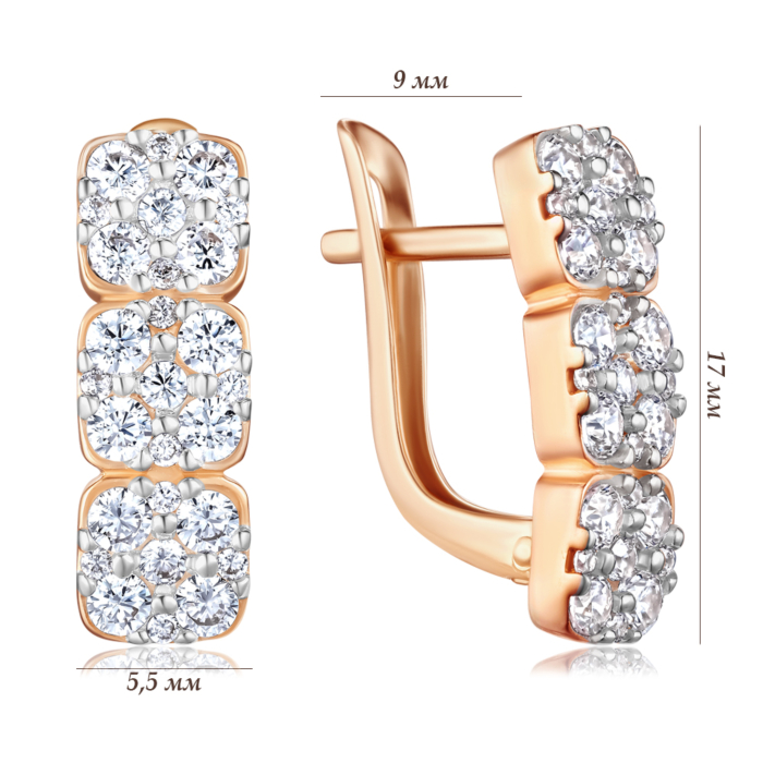 Золотые серьги. Артикул 23558/01/1/944