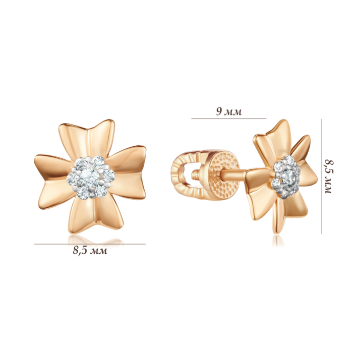 Золотые серьги. Артикул 23603/01/1/79