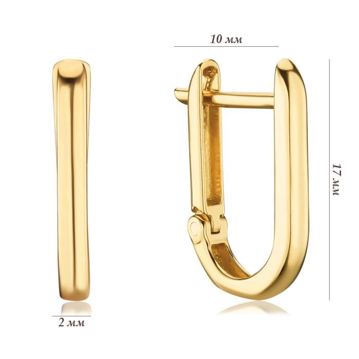 Золотые серьги. Артикул 23609/03/0