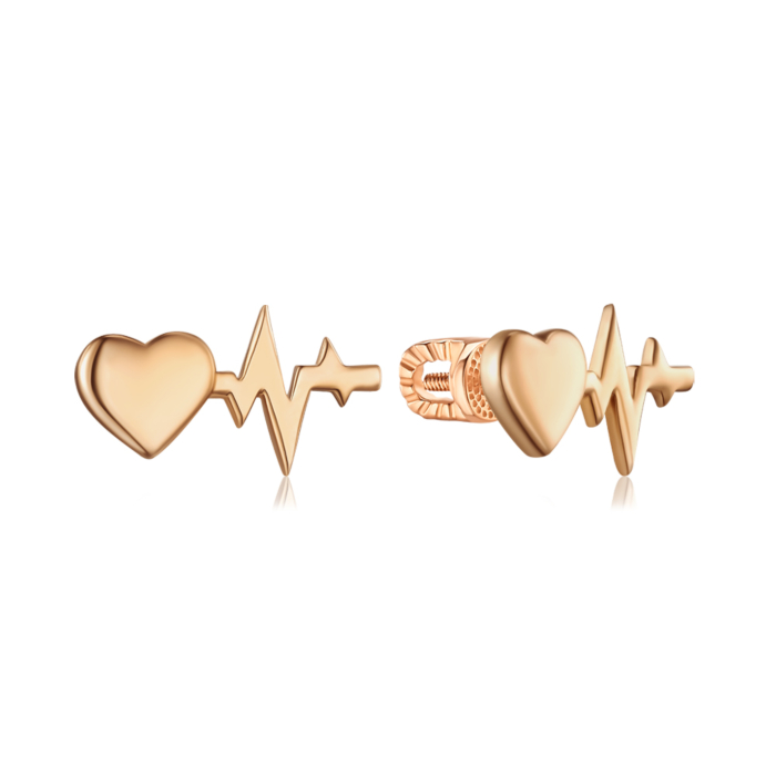 Золоті сережки без вставки. Артикул 23622/01/0