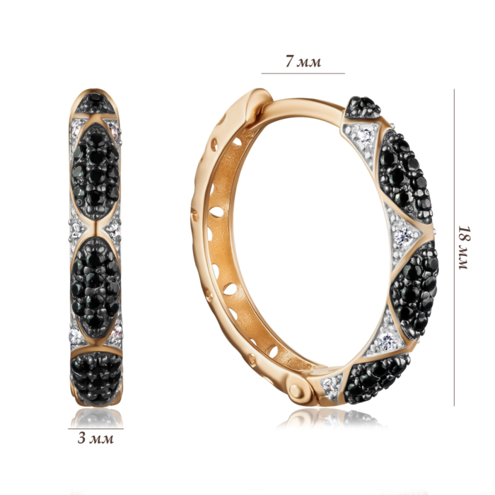 Золотые серьги. Артикул 23634/01/1/7