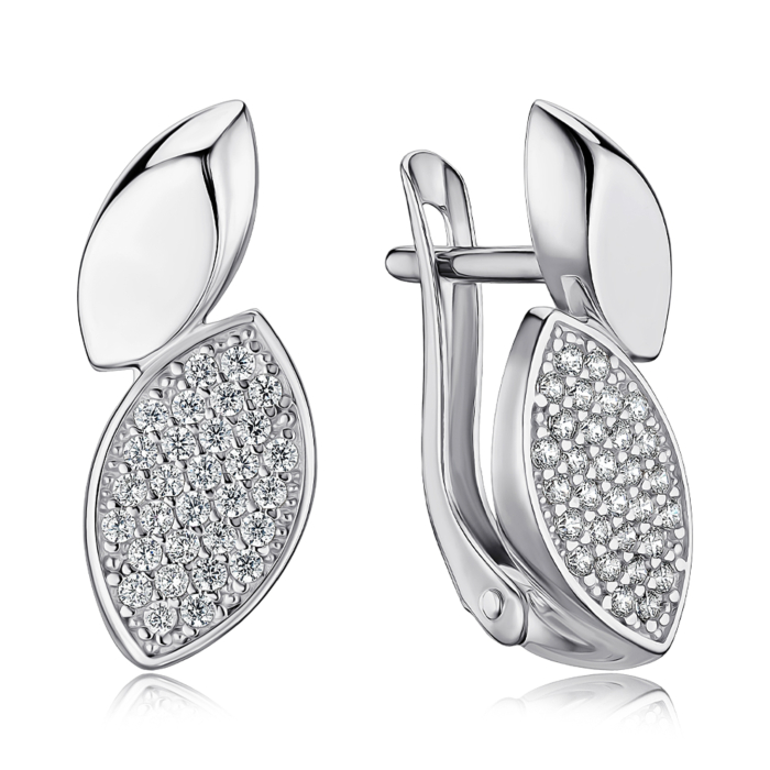 Золоті сережки з фіанітами 23670/02/1/1