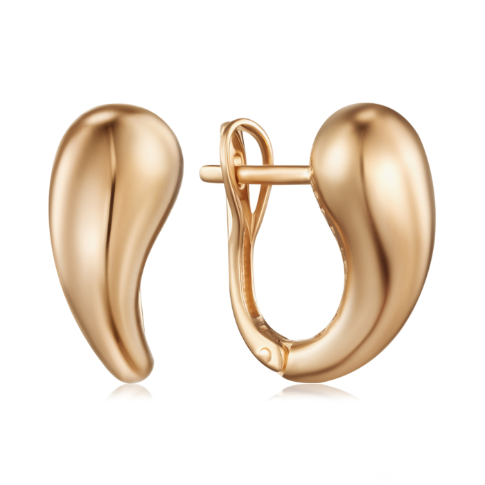 Золотые серьги без вставки 23731/01/0