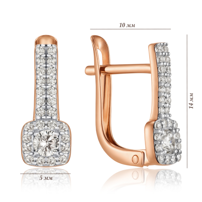 Золоті сережки. Артикул 23751/01/1/271