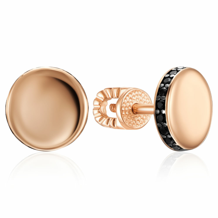 Золоті сережки з фіанітами. Артикул 23756/01/1/526