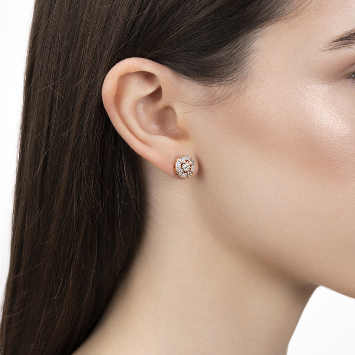 Золотые серьги с фианитами. Артикул 23770/01/1/79