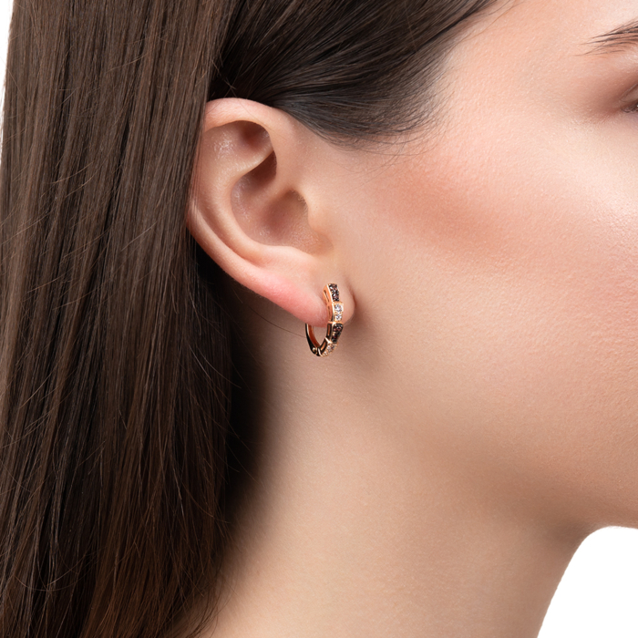 Золоті сережки з фіанітами. Артикул 23815/01/1/21057