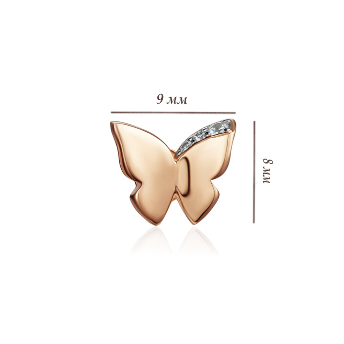 Золотые серьги с фианитами. Артикул 23827/01/1/79