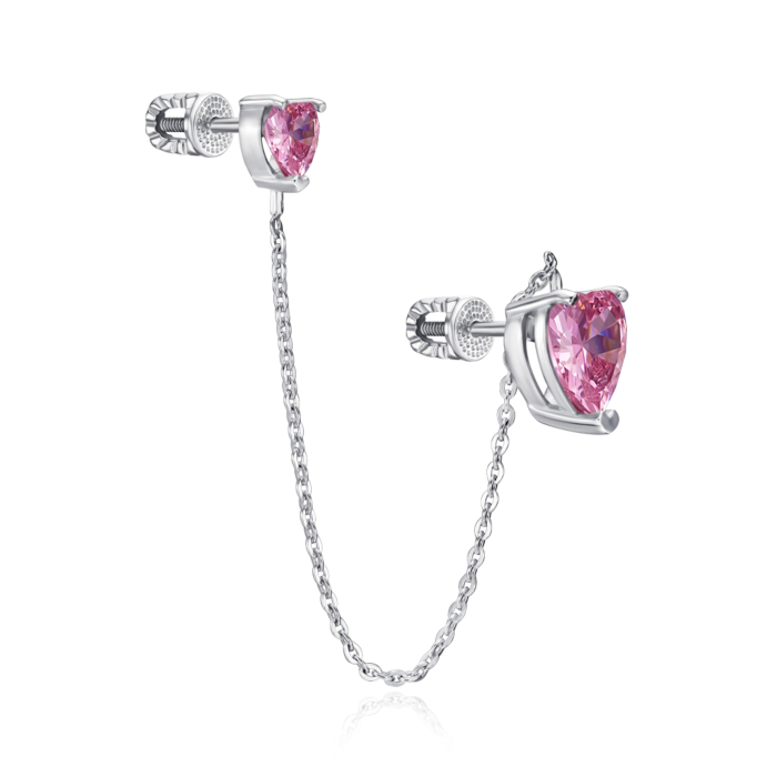 Золотая серьга с фианитами. Артикул 23879/02/1/21252