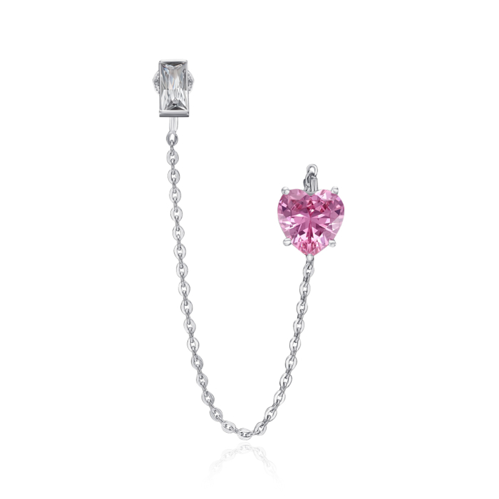 Золота сережка з фіанітами. Артикул 23881/02/1/21227