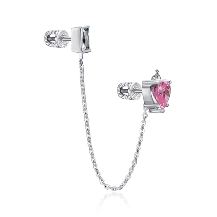 Золота сережка з фіанітами. Артикул 23881/02/1/21227