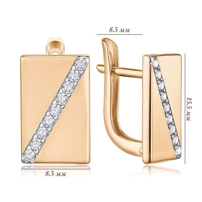 Золоті сережки. Артикул 23908/01/1/3