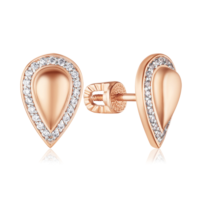 Золотые серьги. Артикул 23916/01/1/1