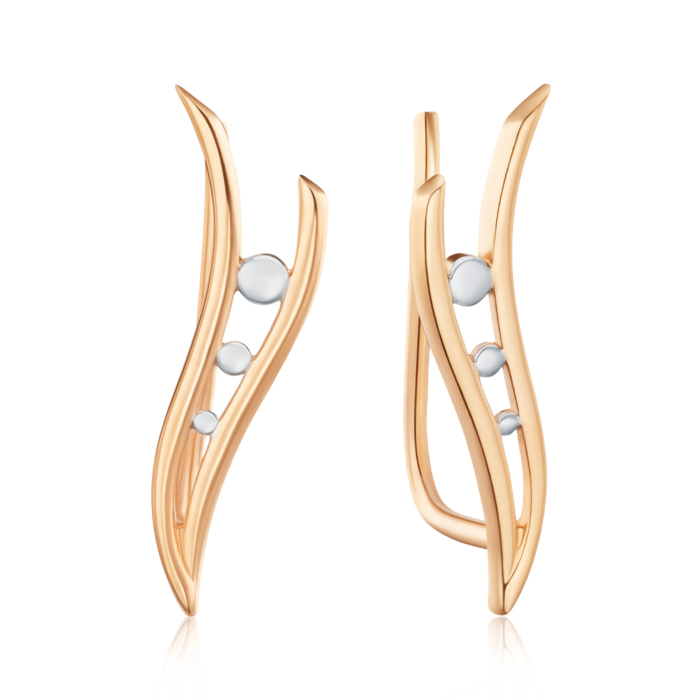 Золотые серьги. Артикул 23919/01/1