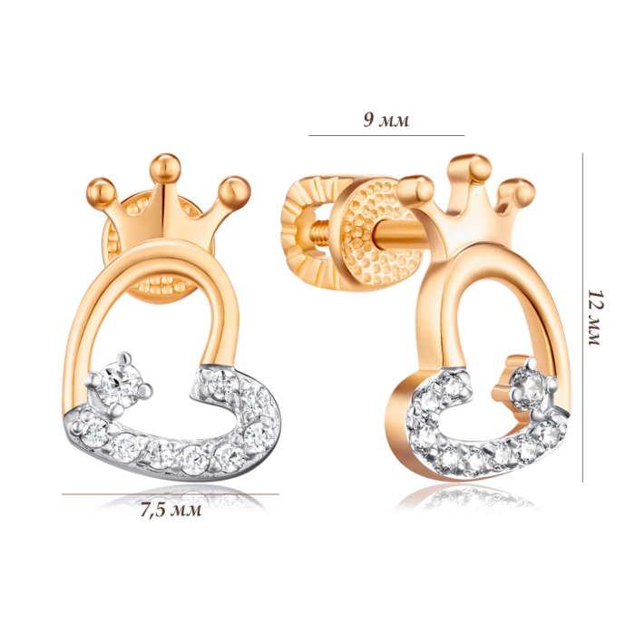 Золотые серьги. Артикул 23943/01/1/79