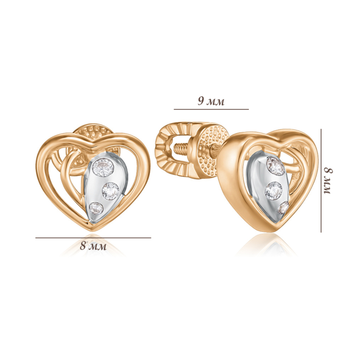Золотые серьги. Артикул 23947/01/1/75