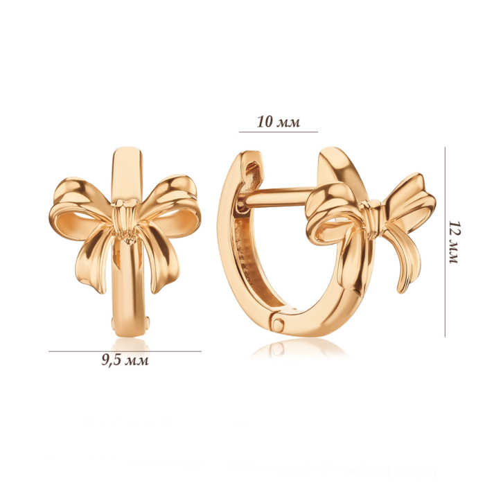 Золотые серьги. Артикул 23976/01/0