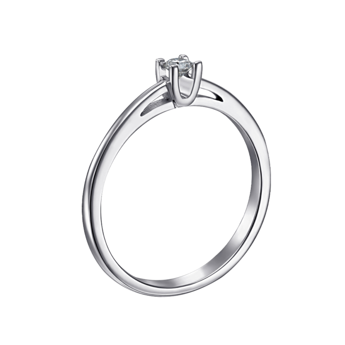 Золота каблучка з діамантом. Артикул 52434/02/1/8602