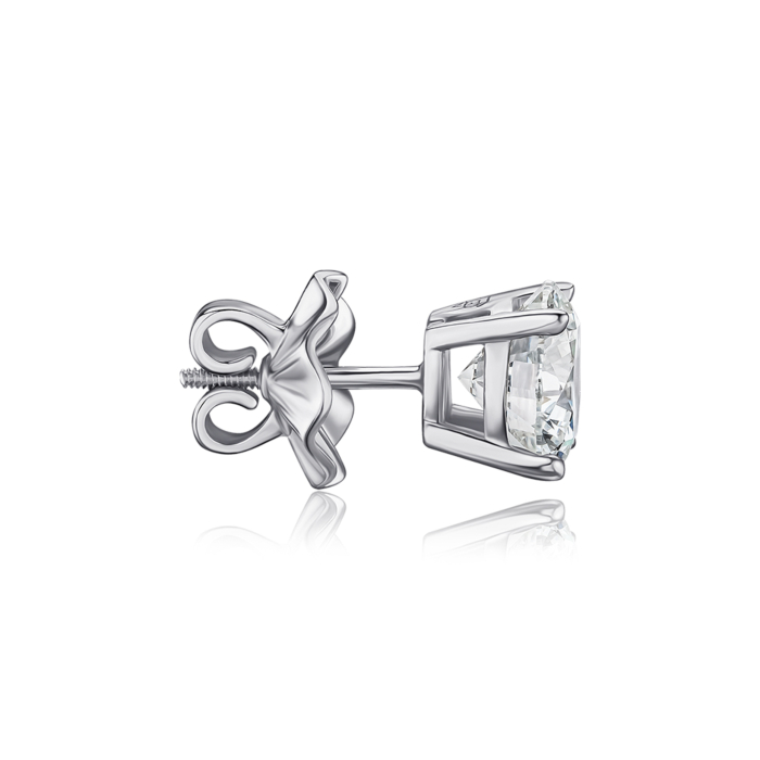 Золоті пусети з екодіамантом. Артикул 25701-L/02/1/11912