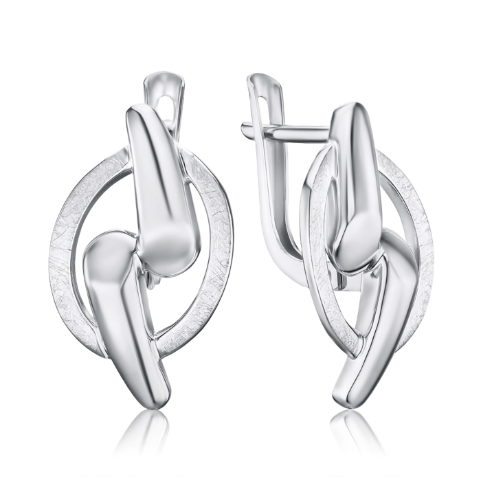 Золотые серьги без вставки 27040/02/1