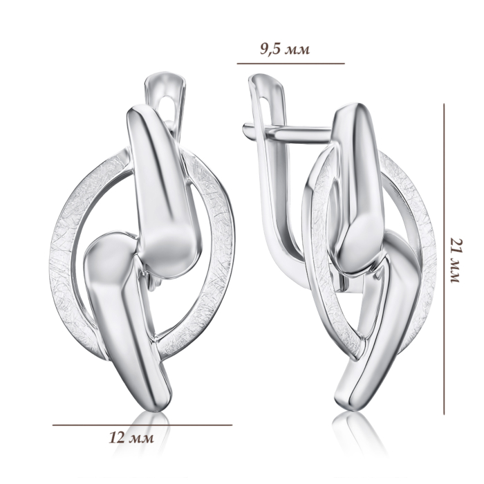 Золотые серьги без вставки 27040/02/1