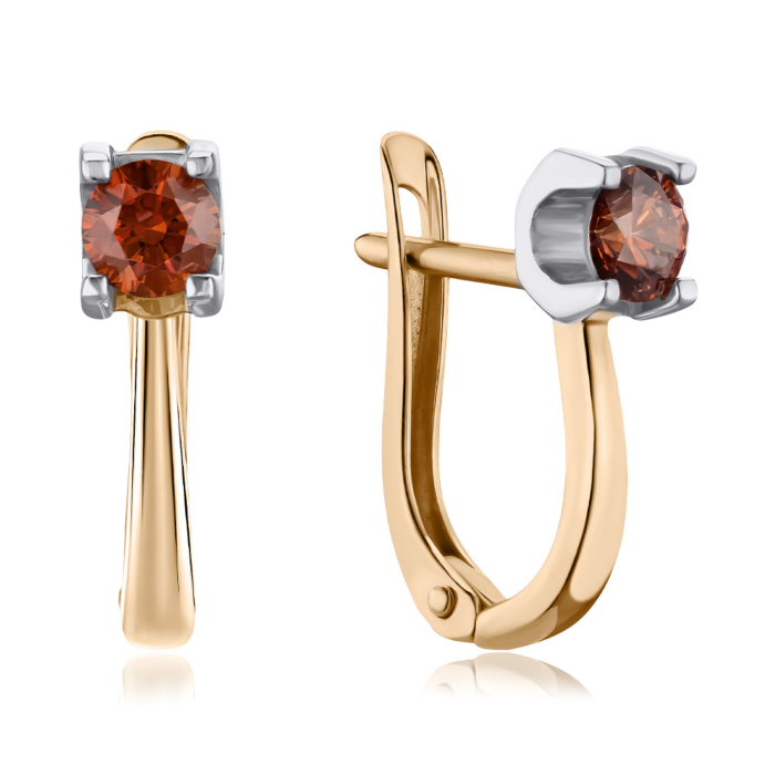 Золоті сережки з фіанітом Tesori 2962/01/1/1359