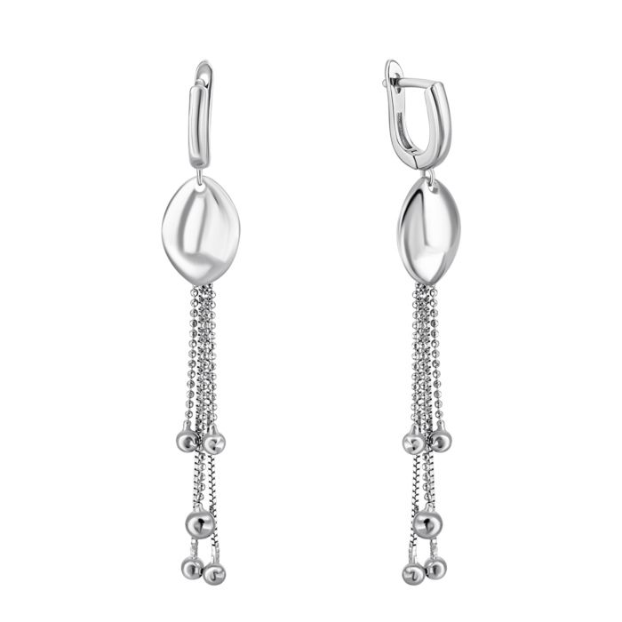 Серебряные серьги-подвески. Артикул UG52E17048