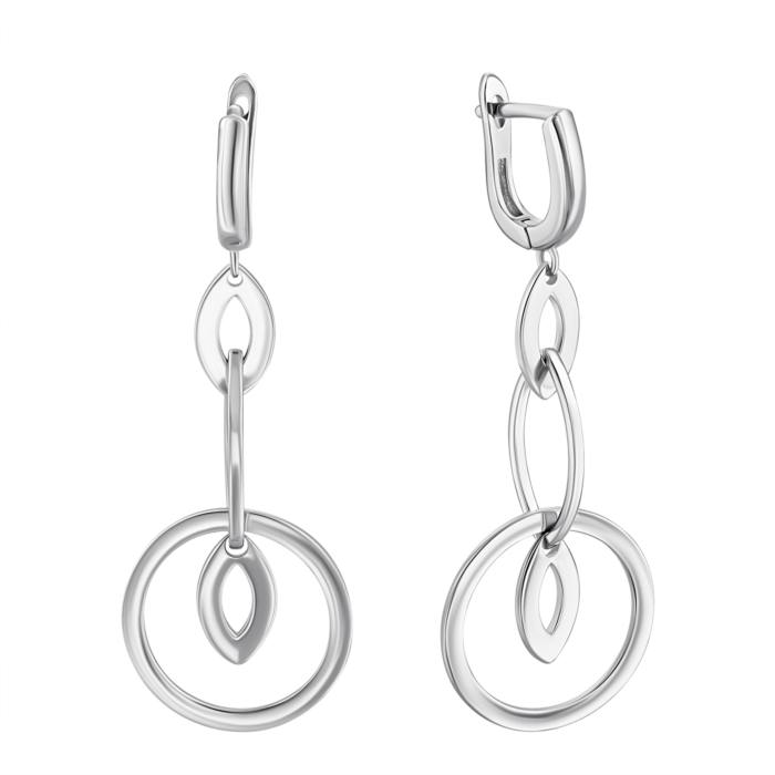 Срібні сережки-підвіски. Артикул UG52E17100