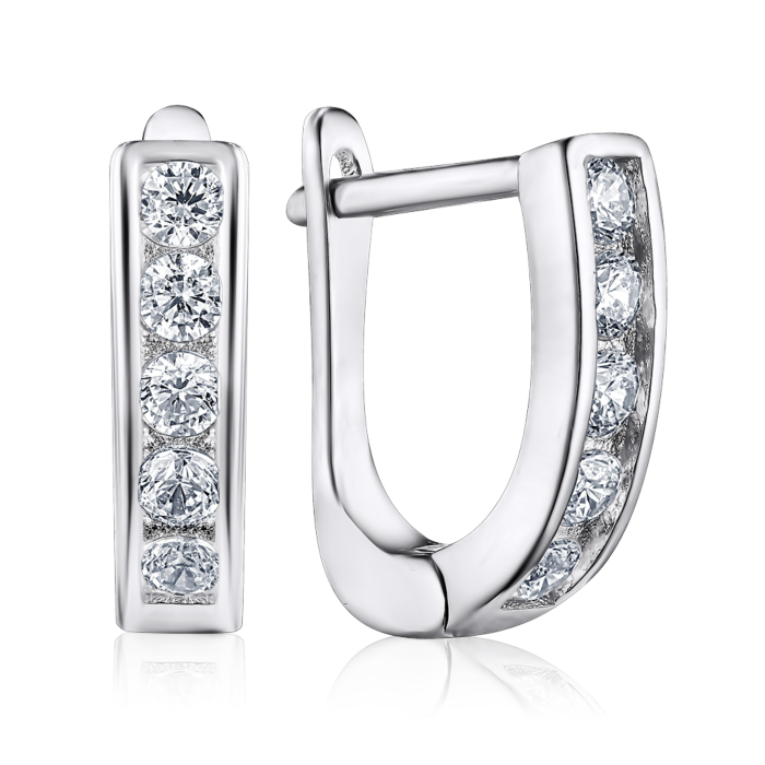 Срібні сережки. Артикул 2E22972-E/12/1