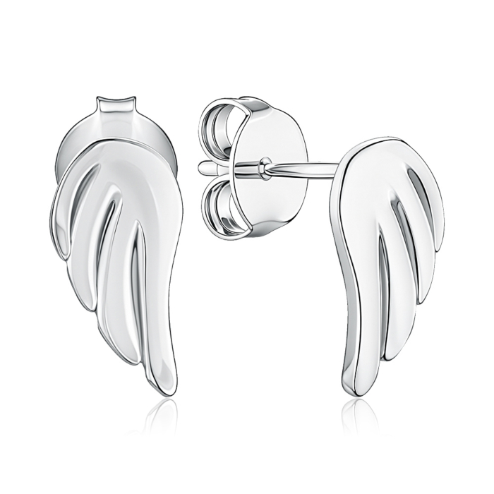 Серебряные серьги без вставки. Артикул 2E23153-E/12