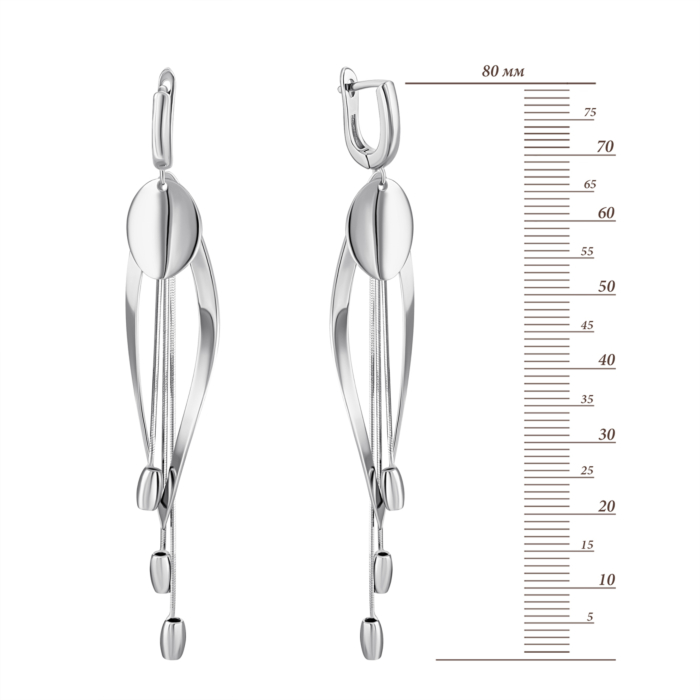 Серебряные серьги-подвески. Артикул UG52E23792