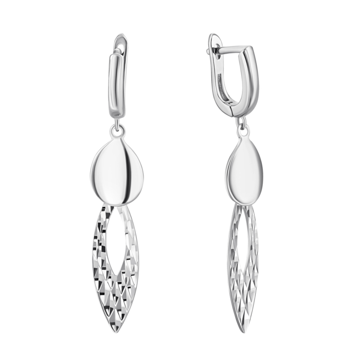 Срібні сережки-підвіски. Артикул UG52E23817