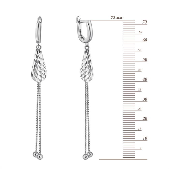 Серебряные серьги-подвески. Артикул UG52E23821