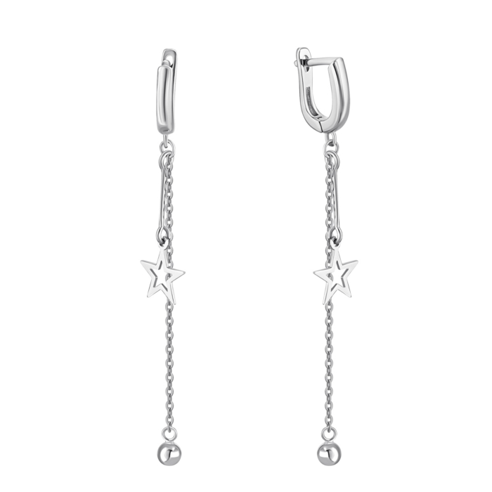 Серебряные серьги-подвески. Артикул UG52E28025