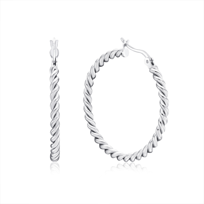 Серебряные серьги-конго. Артикул 2E30905-E/12