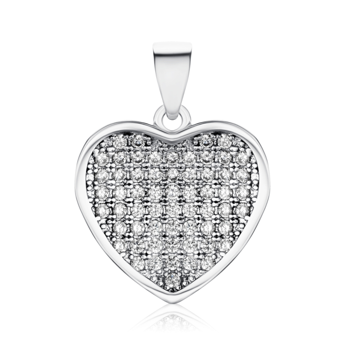 Срібна підвіска з фіанітами 2P15324-P/12/1