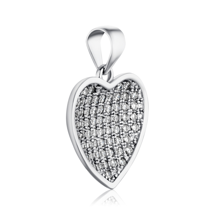 Срібна підвіска з фіанітами 2P15324-P/12/1