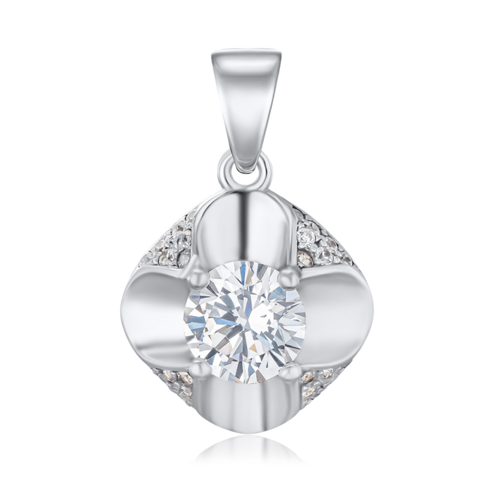 Срібна підвіска з фіанітами 2P15918-P/12/1