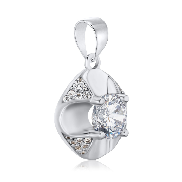 Срібна підвіска з фіанітами 2P15918-P/12/1